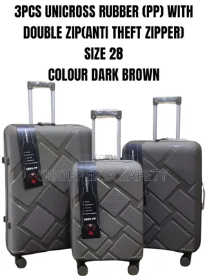 3pcs Unicross Rubber Suitcases