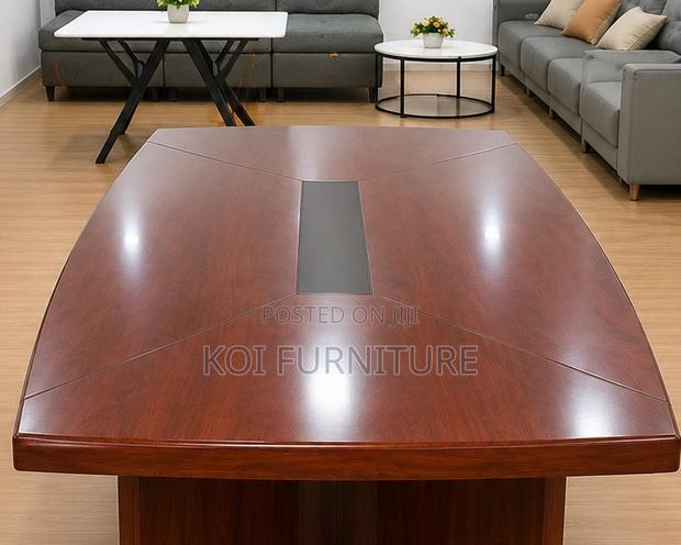 Boardroom Table; 2.4 Meters Mahogany Boadroom Table - thumbnail 3