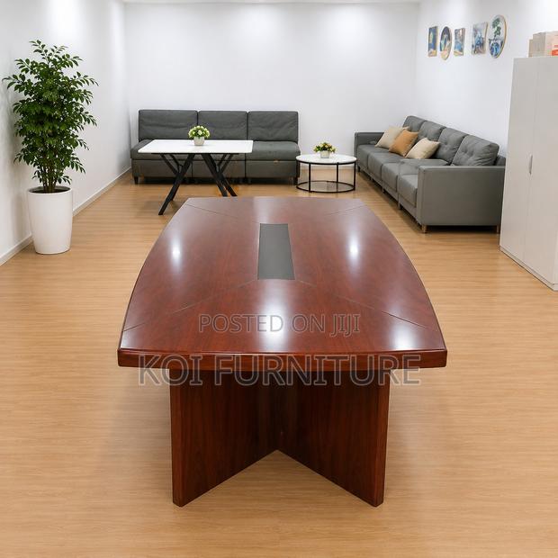 Boardroom Table; 2.4 Meters Mahogany Boadroom Table - thumbnail 6