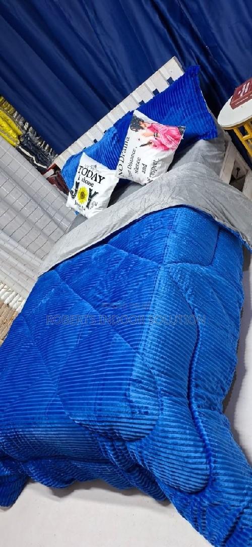 Quilted Velvet Comforter With 2 Pillowcases - main view