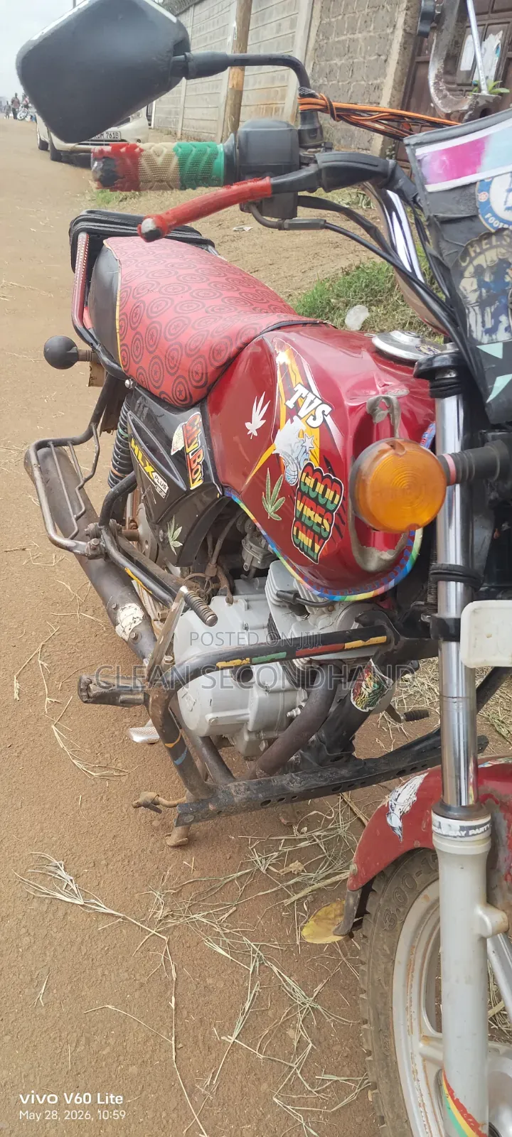TVS XL 100 2024 Red