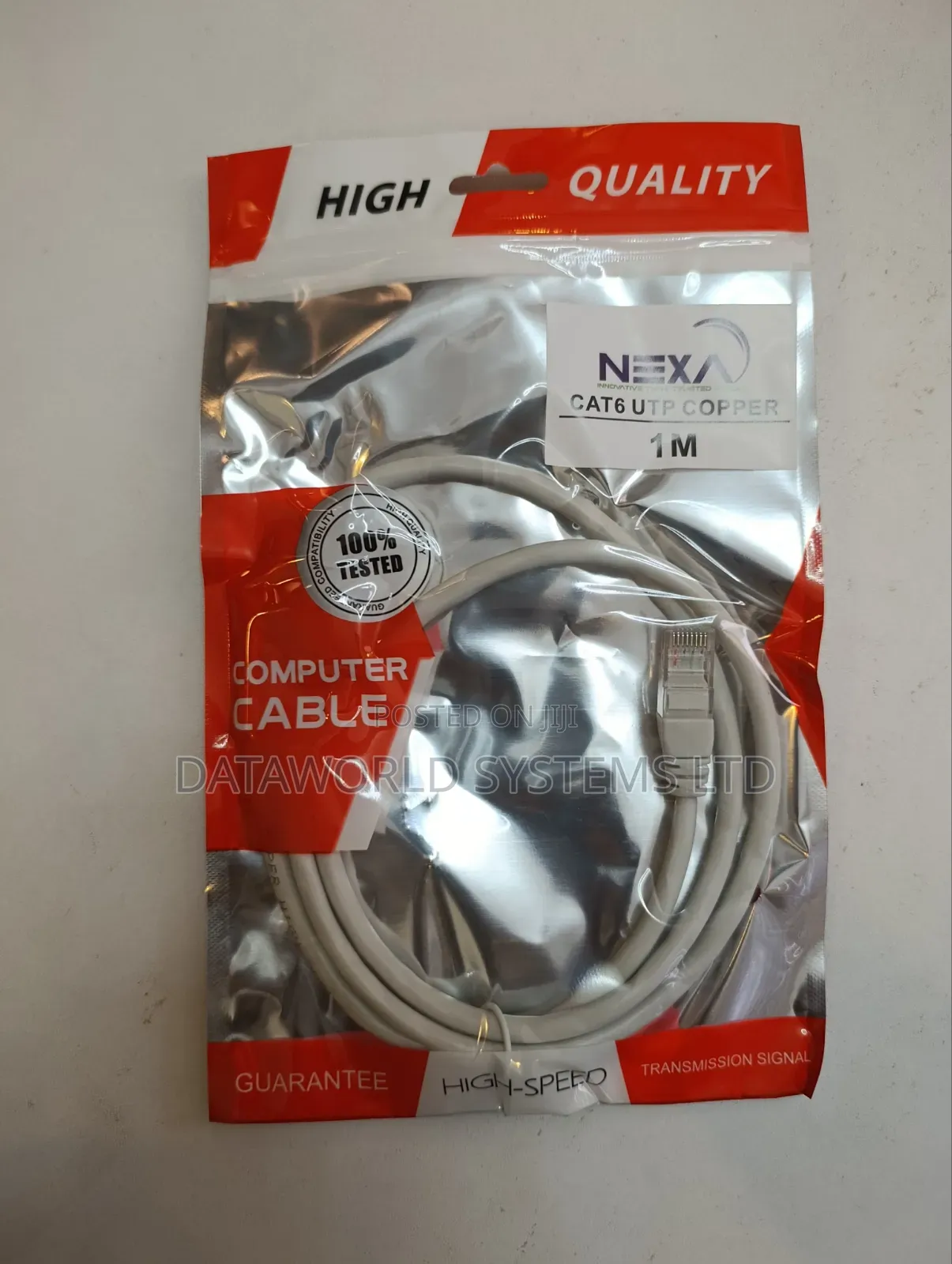 Nexa Cat 6 Utp Copper Computer Cable 1m