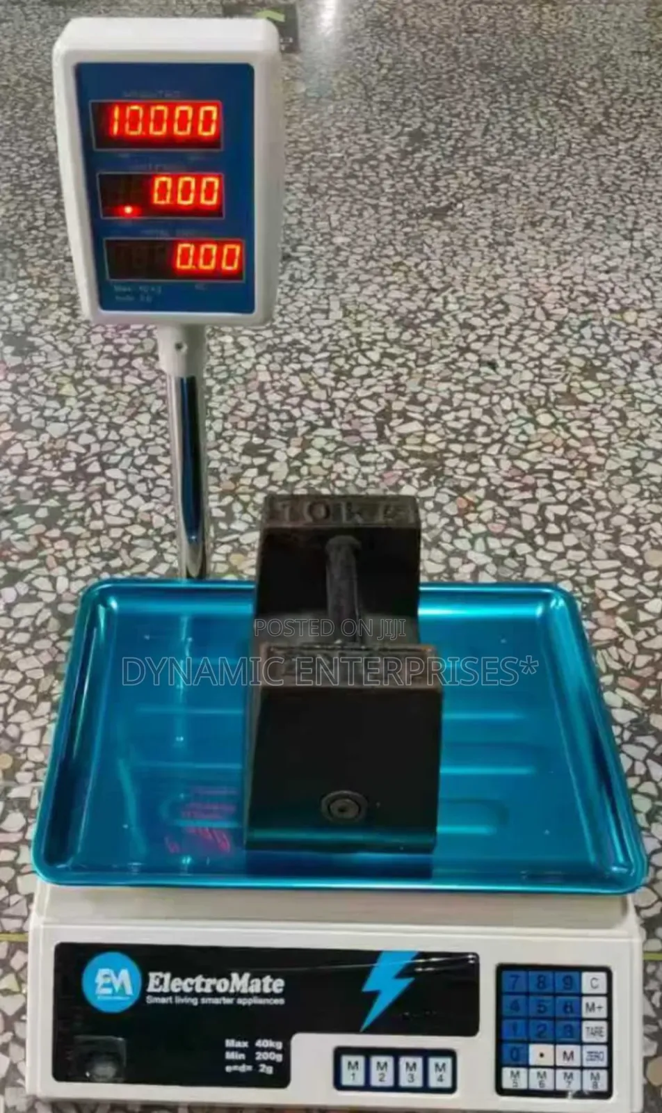 40kgs Electromate Digital Computing Weighting Scale With Arm
