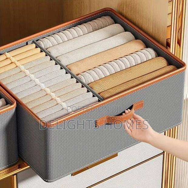 Foldable Double Compartment Closet Organizer_car - thumbnail 2