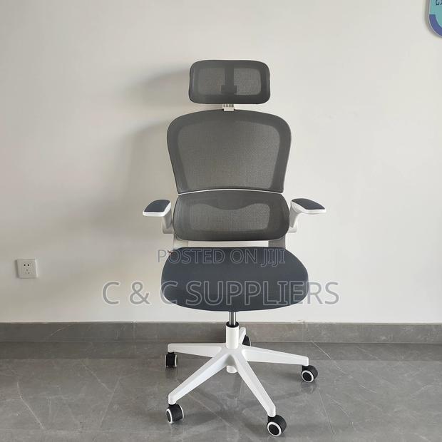 White Swivel Ergonomic Computer Chair