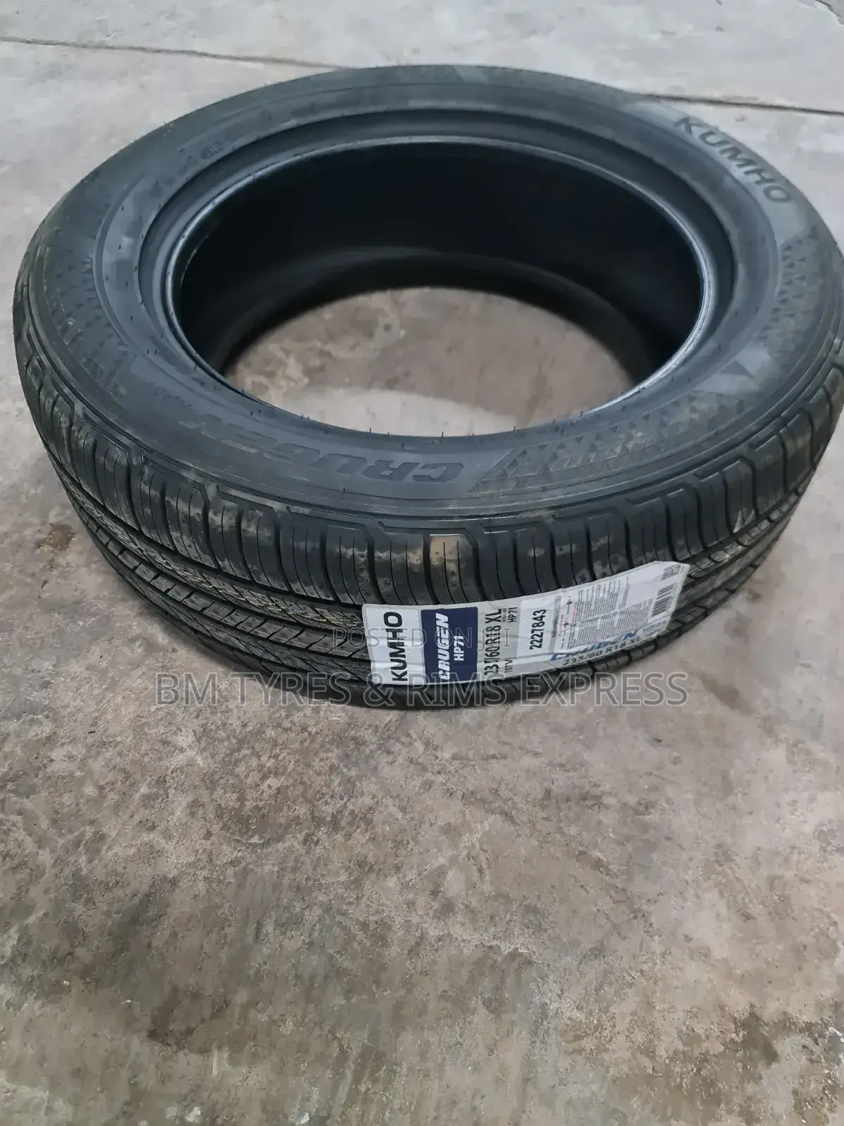 235 /60 R18 Khumo Tires (Highway Terrein) Korea.