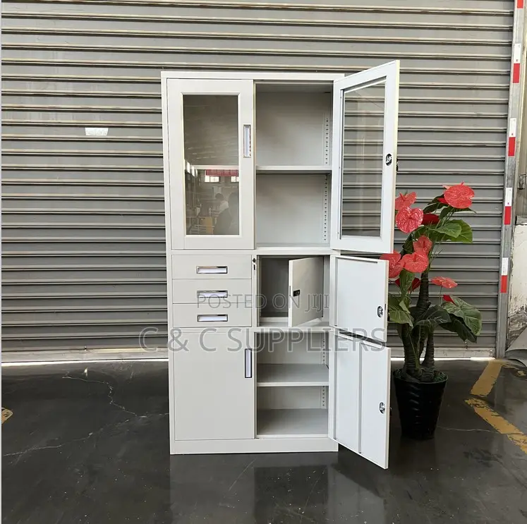 Office Steel File Cabinet With a Safe
