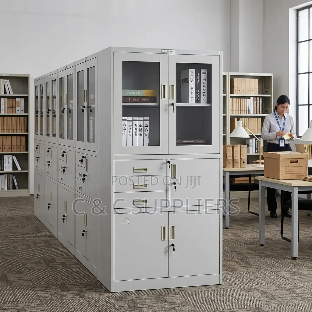 Office Steel File Cabinet With a Safe