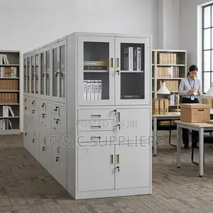 Office Steel File Cabinet With a Safe