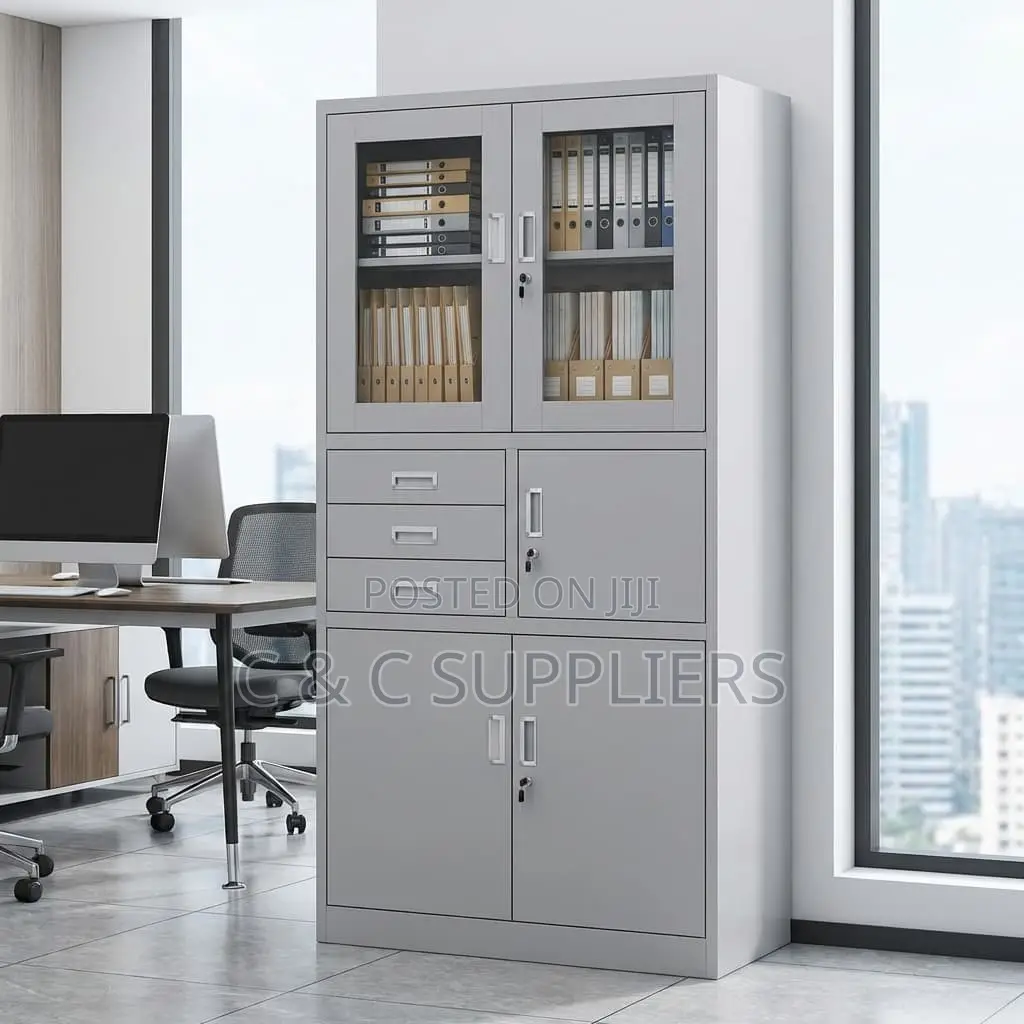 Office Steel File Cabinet With a Safe