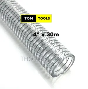 4 Inch X 30m Clear Wired Heavy Duty Suction Pipe