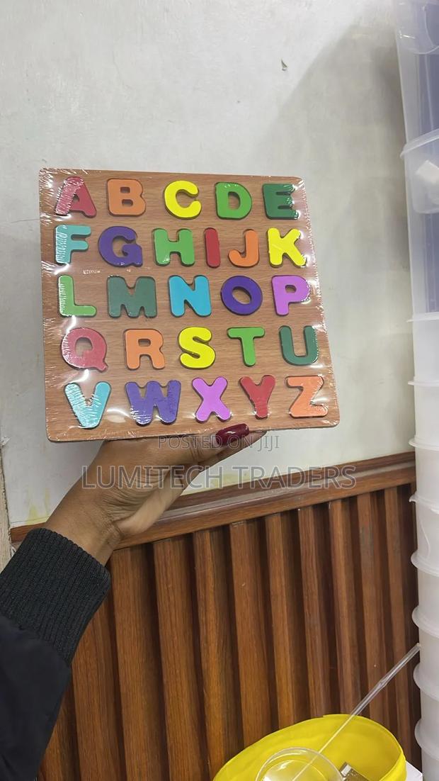 Montessori Children Wooden Letters Numbers and Shapes Learning Boards
