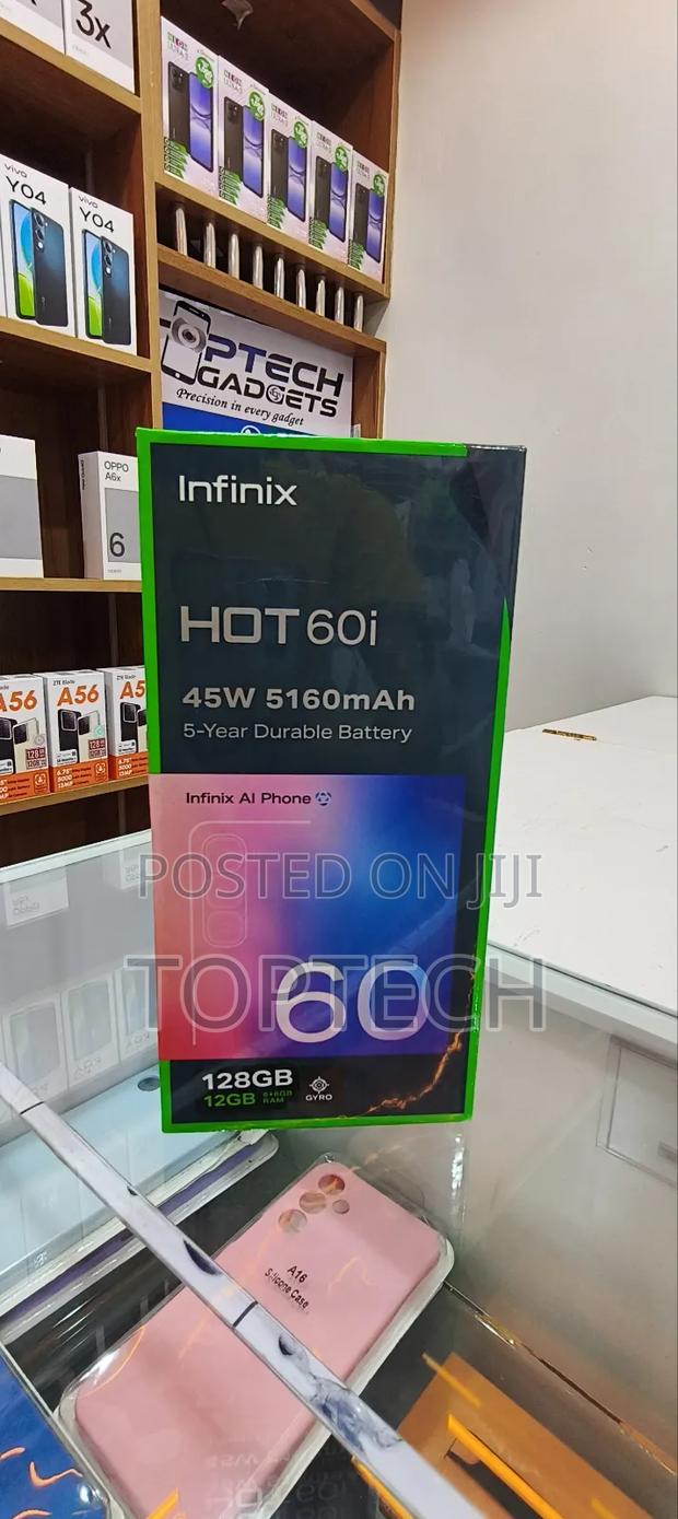 New Infinix Hot 60i 128 GB Blue - thumbnail 2