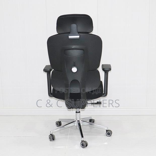 Black Fabric Orthopedic Office Chair - thumbnail 4