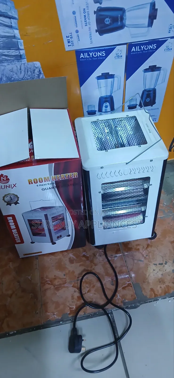 Nunix 5-Sided Quartz Room Heater – Fast Efficient Home Heating