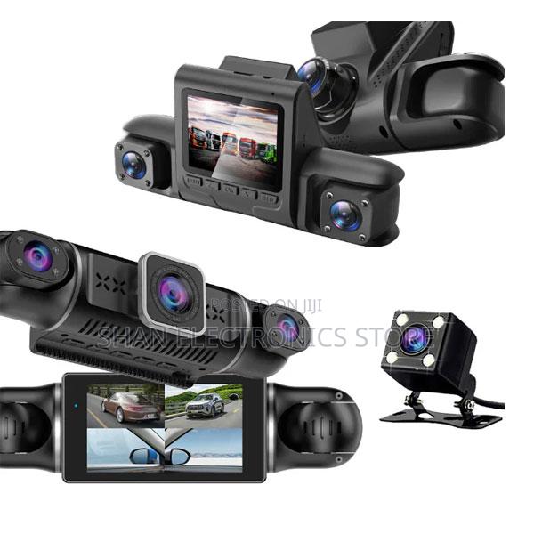080p Panoramic Dash Cam 2-Inch D43 4 Lens Dash Camera With Wifi