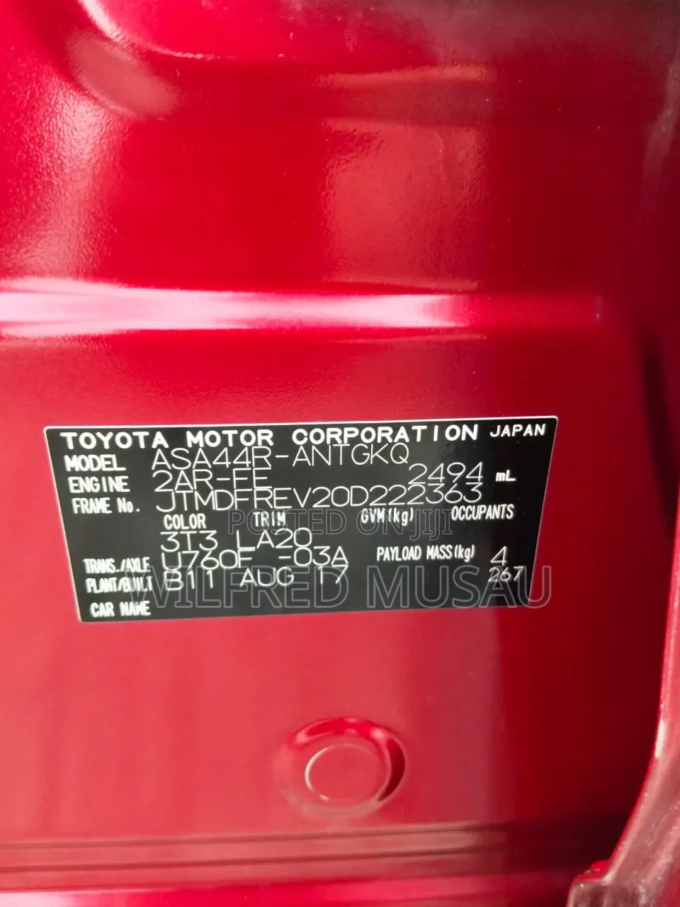 Toyota RAV4 2018 Red