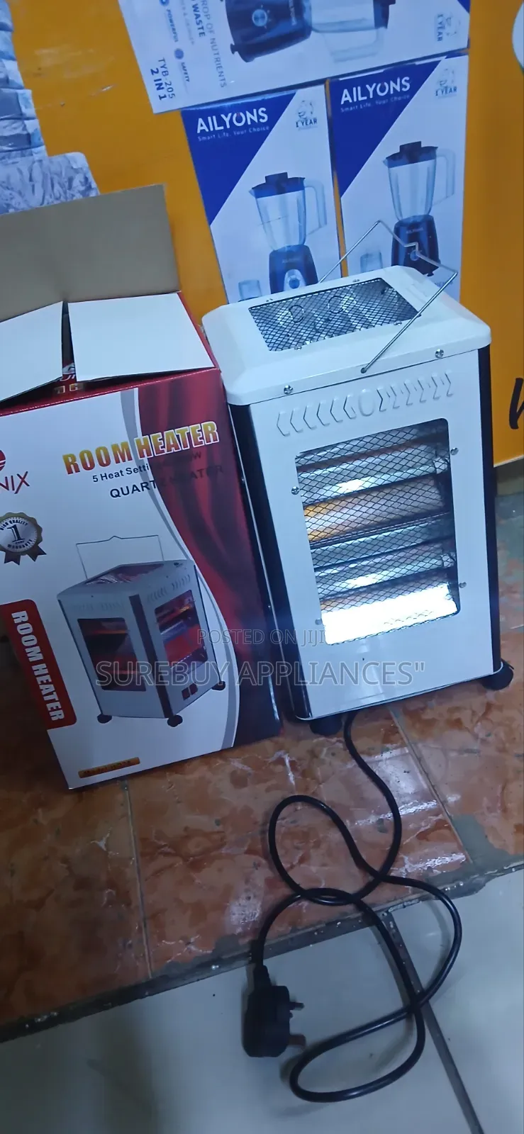 Nunix Hq30 5-Sided Electric Room Heater – Energy Efficient Warmth