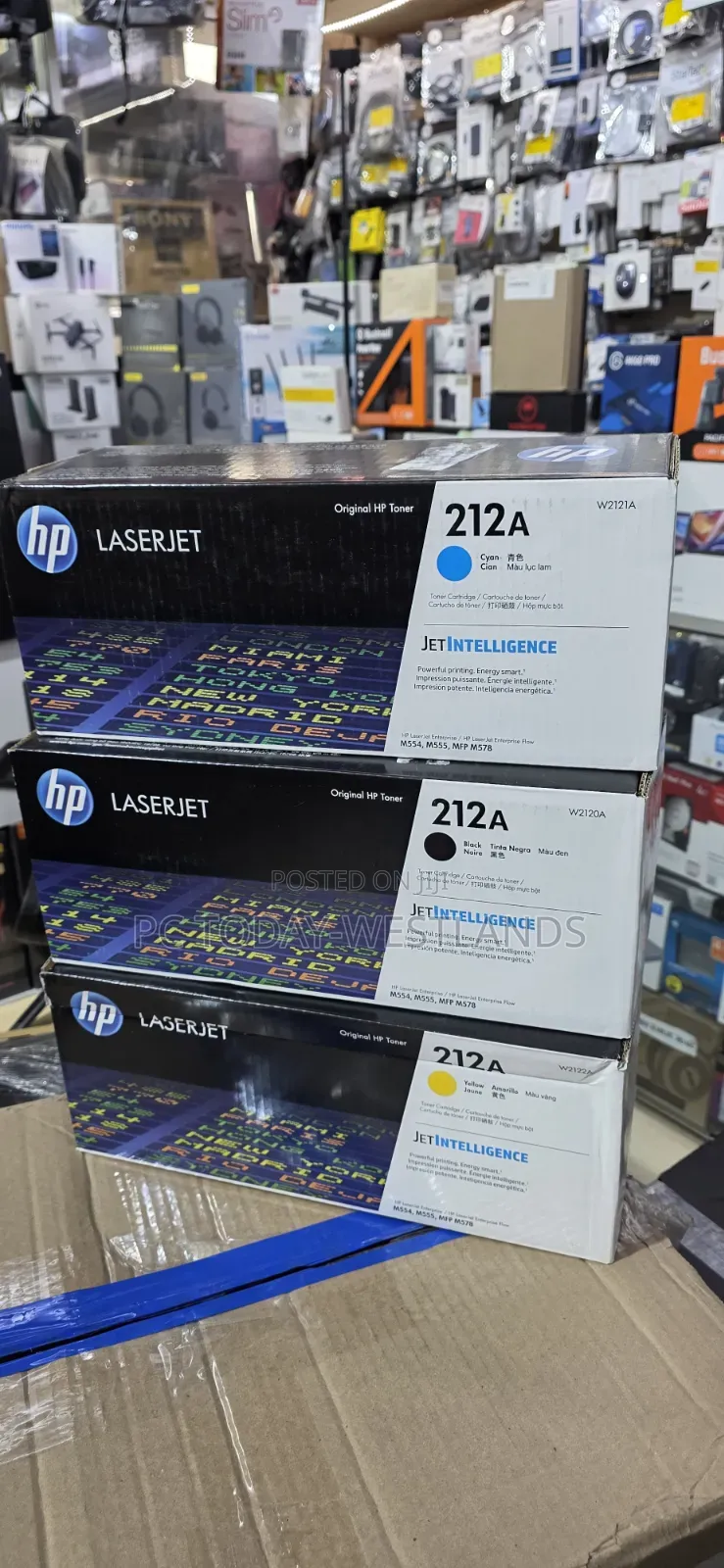 Genuine Hp 215a Toner Set Black Cyan Magenta Yellow 4 Pack