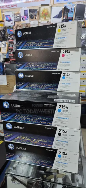Genuine Hp 215a Toner Set Black Cyan Magenta Yellow 4 Pack