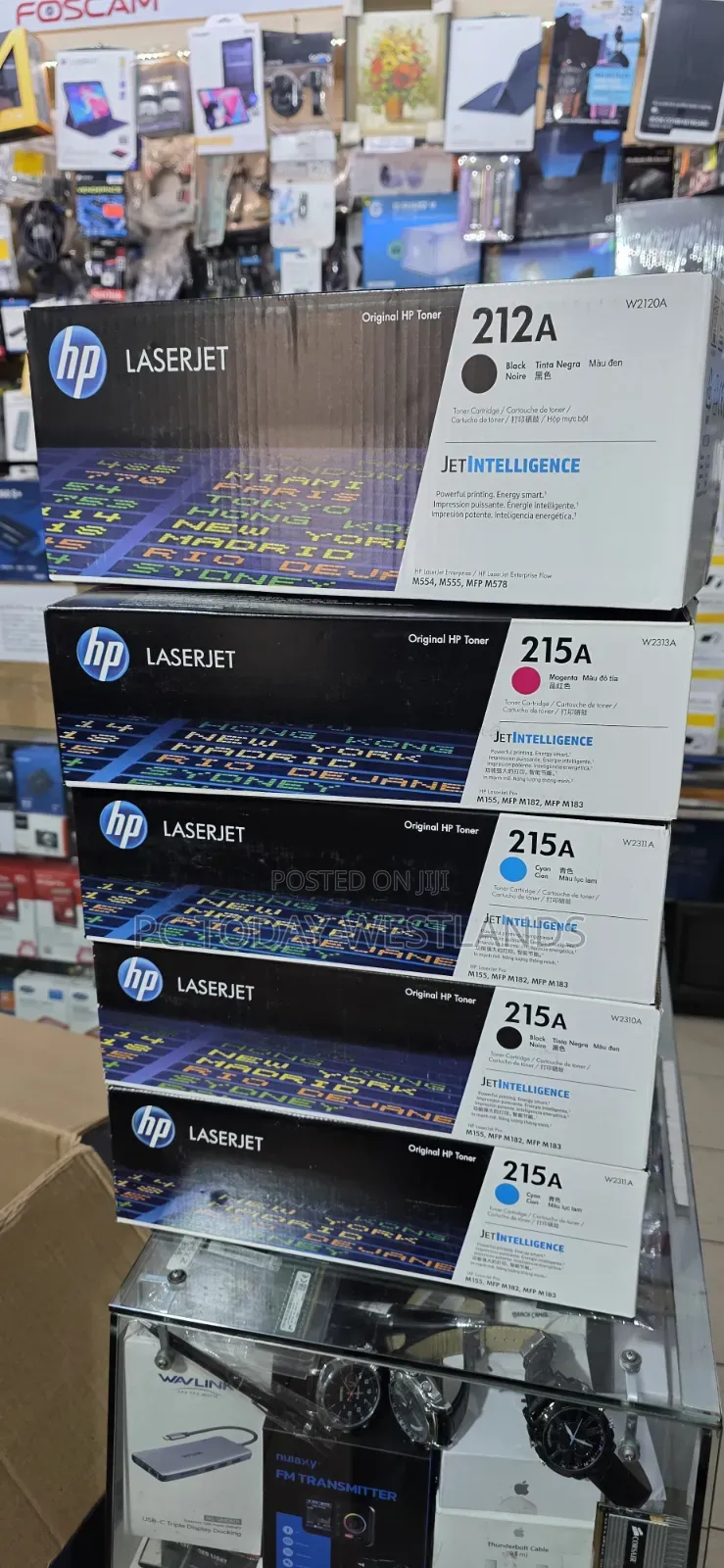 Genuine Hp 215a Toner Set Black Cyan Magenta Yellow 4 Pack