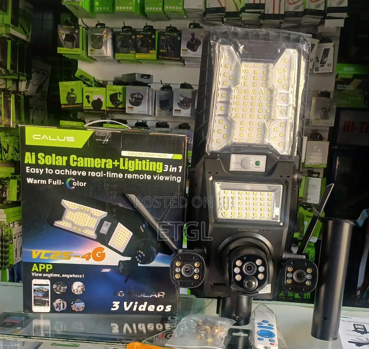 V380 Pro Solar Street Light Ptz Flood Light 4g Camera 450w