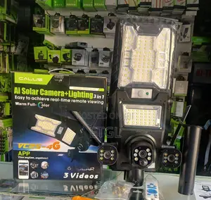 V380 Pro Solar Street Light Ptz Flood Light 4g Camera 450w
