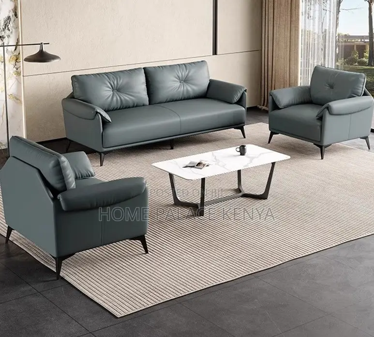 Leather Sofa: 5 Seater Living Room Sofa