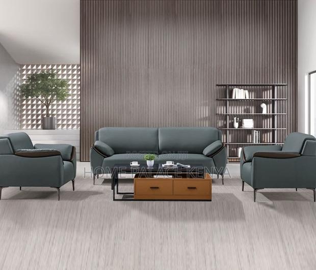 Leather Sofa: 5 Seater Living Room Sofa - thumbnail 5