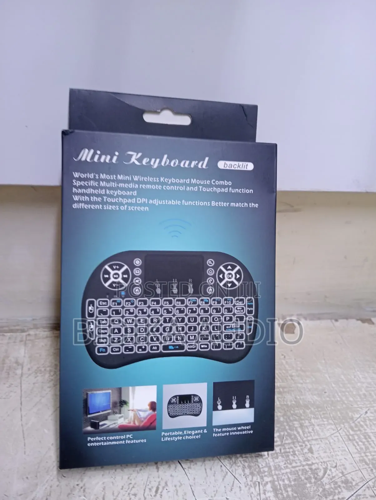 Backlit Mini Wireless Keyboard Touchpad Combo