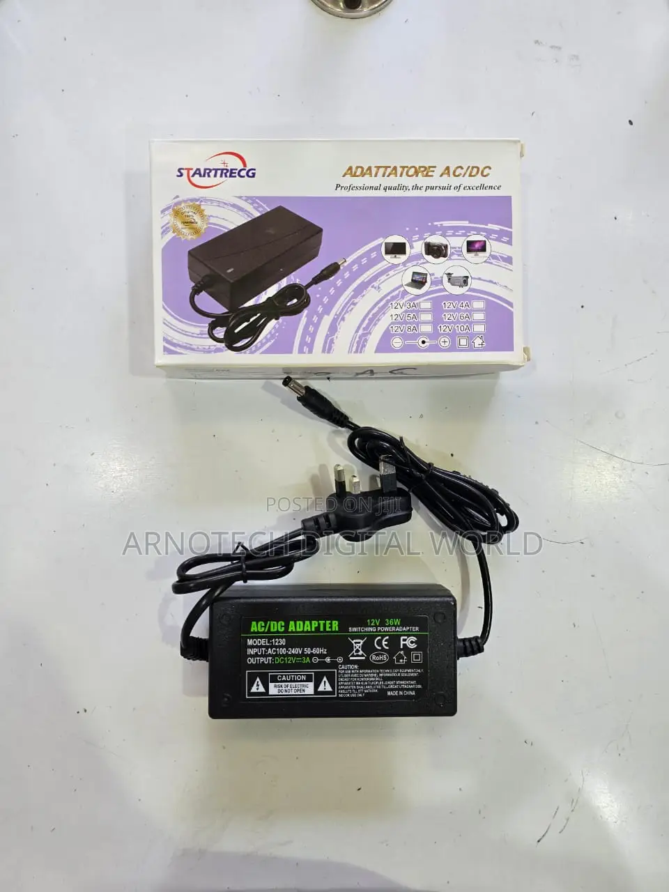 12v/ 3a Ac-Dc Universal Power Adapter