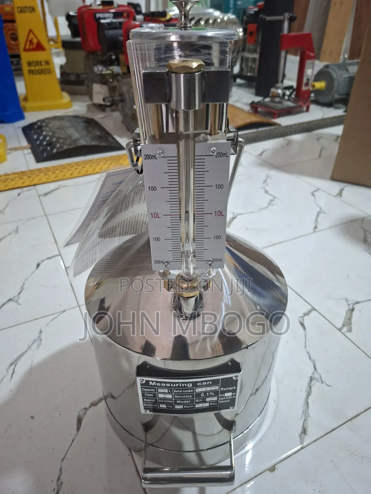 Stainless Steel Measuring Can / Calbrated Can .