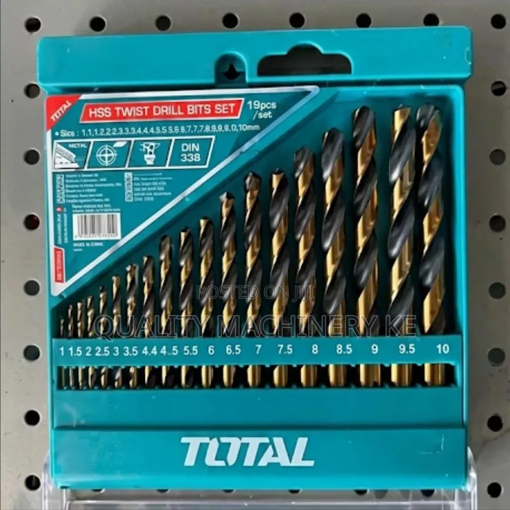 Cost-Friendly 19pcs Total Metal Drill Bits