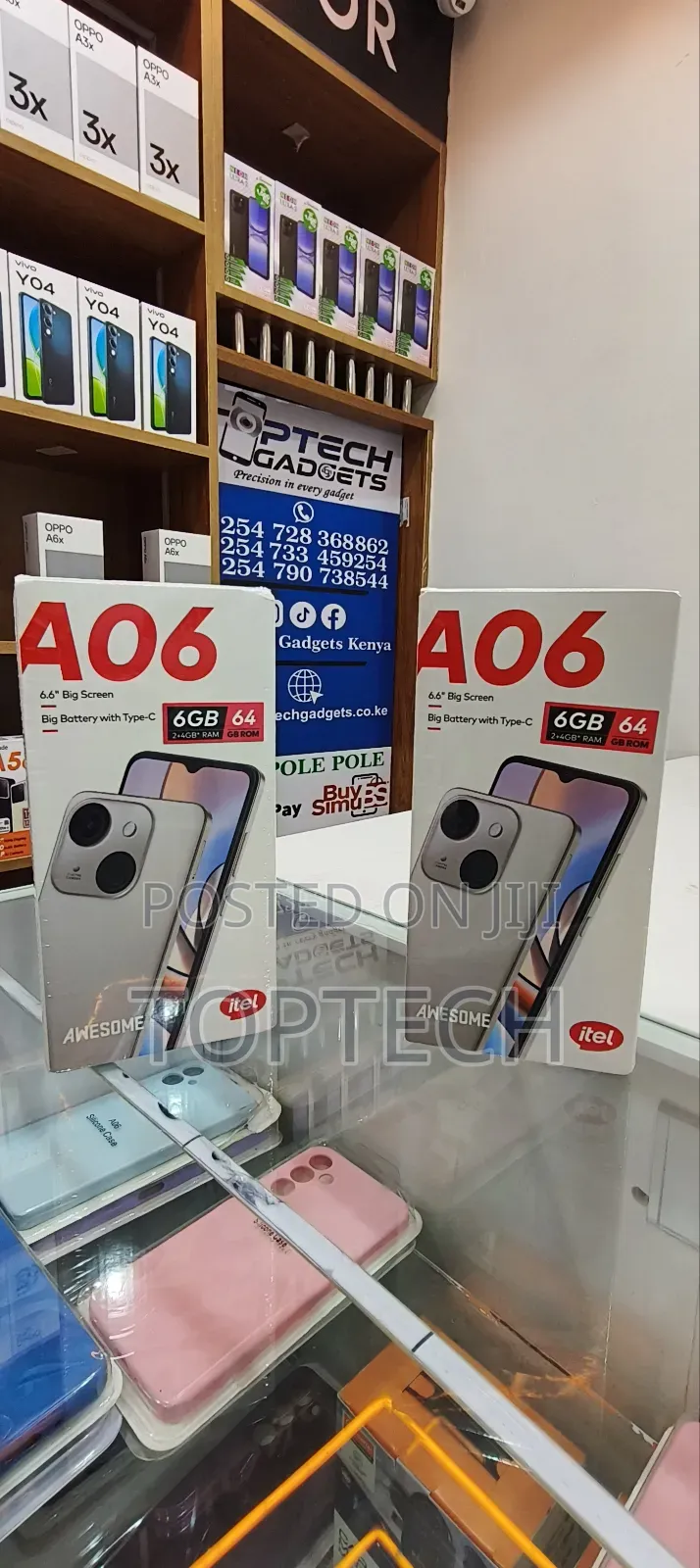 New Itel A06 64 GB Blue