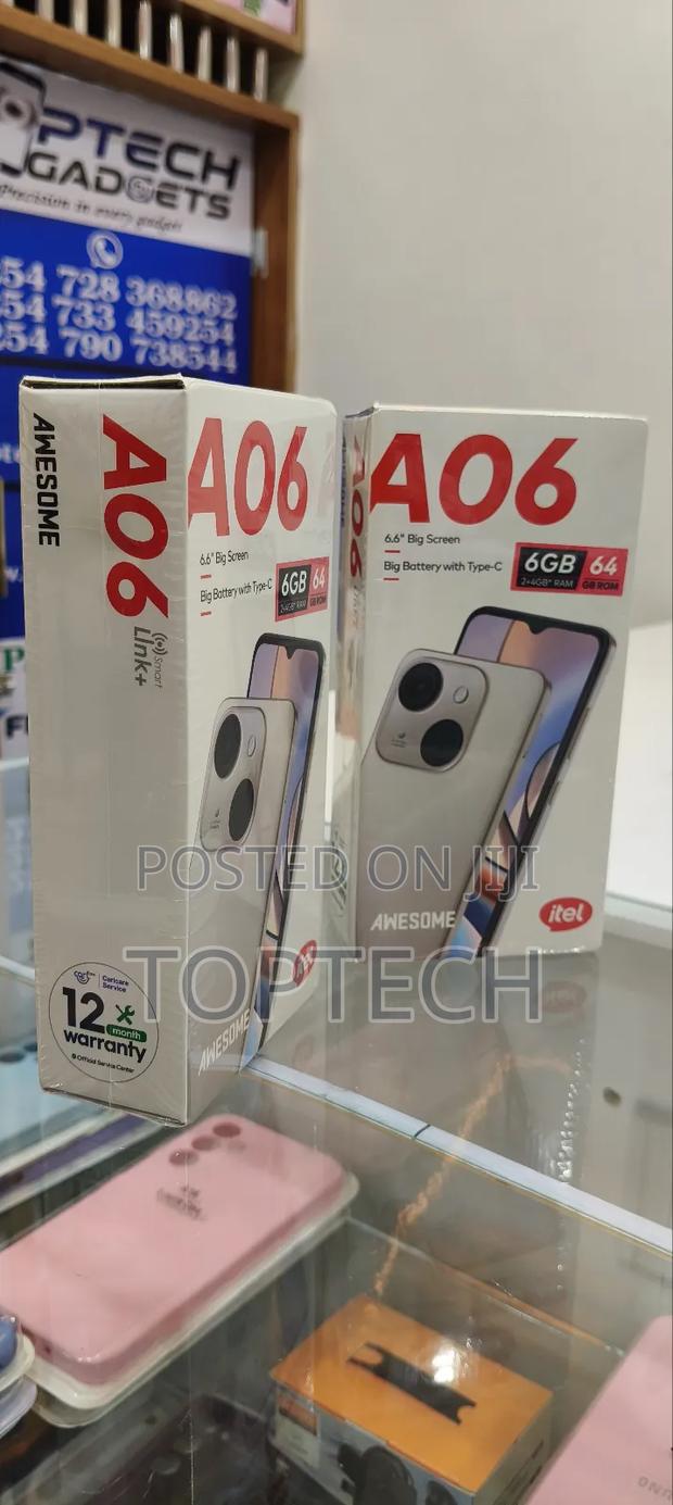 New Itel A06 64 GB Blue - thumbnail 2