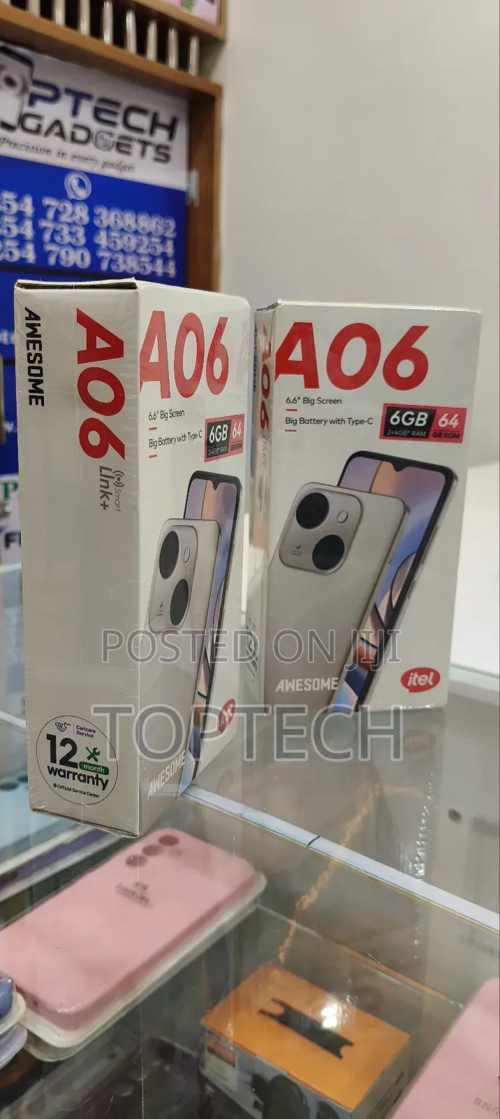 New Itel A06 64 GB Blue
