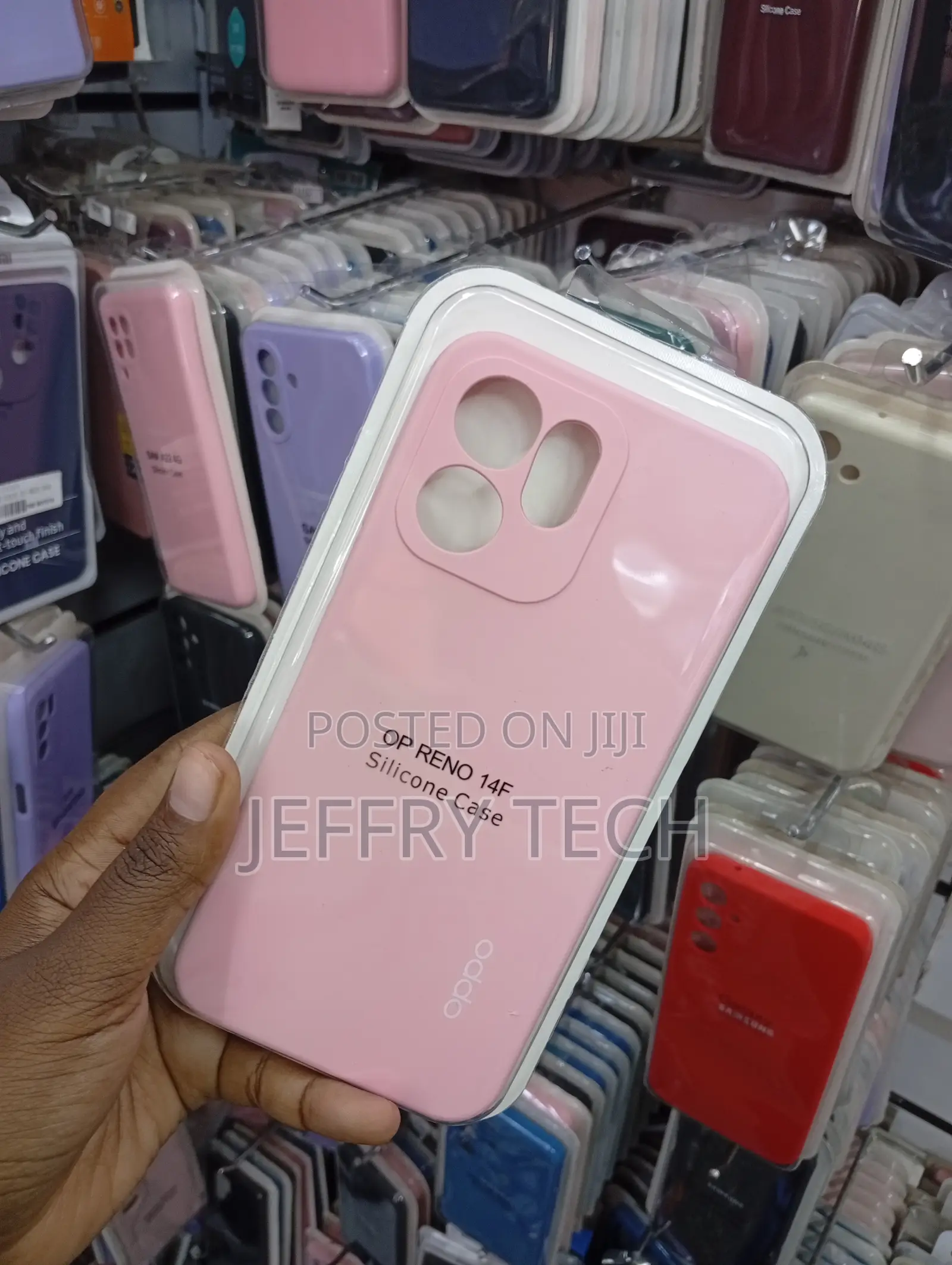 Oppo Reno 14f 5g, Featuring a Smooth Matte Pink Finish Cover