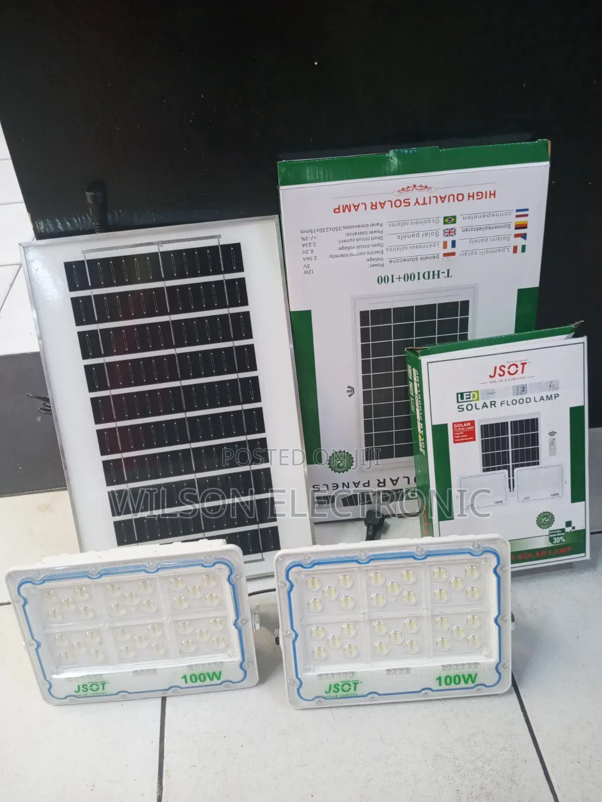 2 in 1 Solar Security Floodlight. 100w