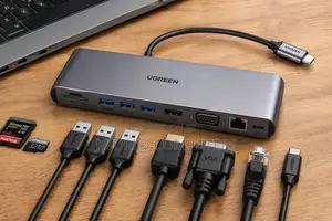 "Ugreen 9-in-1 Usb-C Multifunction Adapter - Cm498usb-C to Usb 3.0