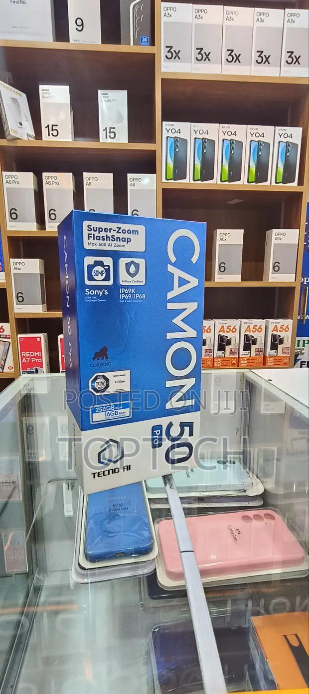 New Tecno Camon 50 Pro 256 GB Black