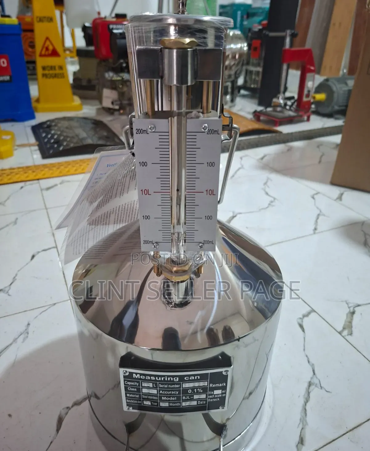 Stainless Calibrated Measuring Can