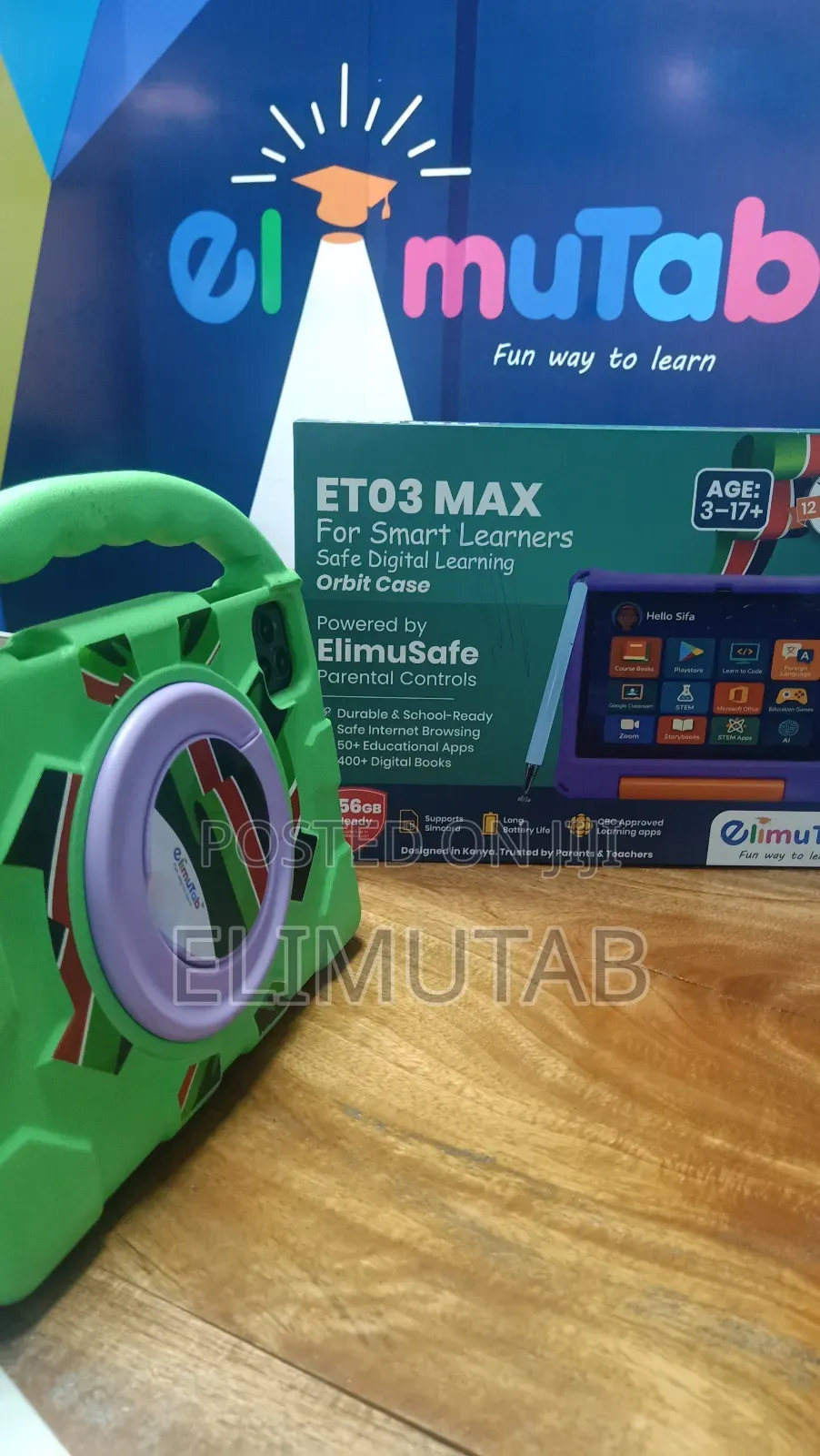 Elimutab Et03max Educational Tablet for Kids 512gb