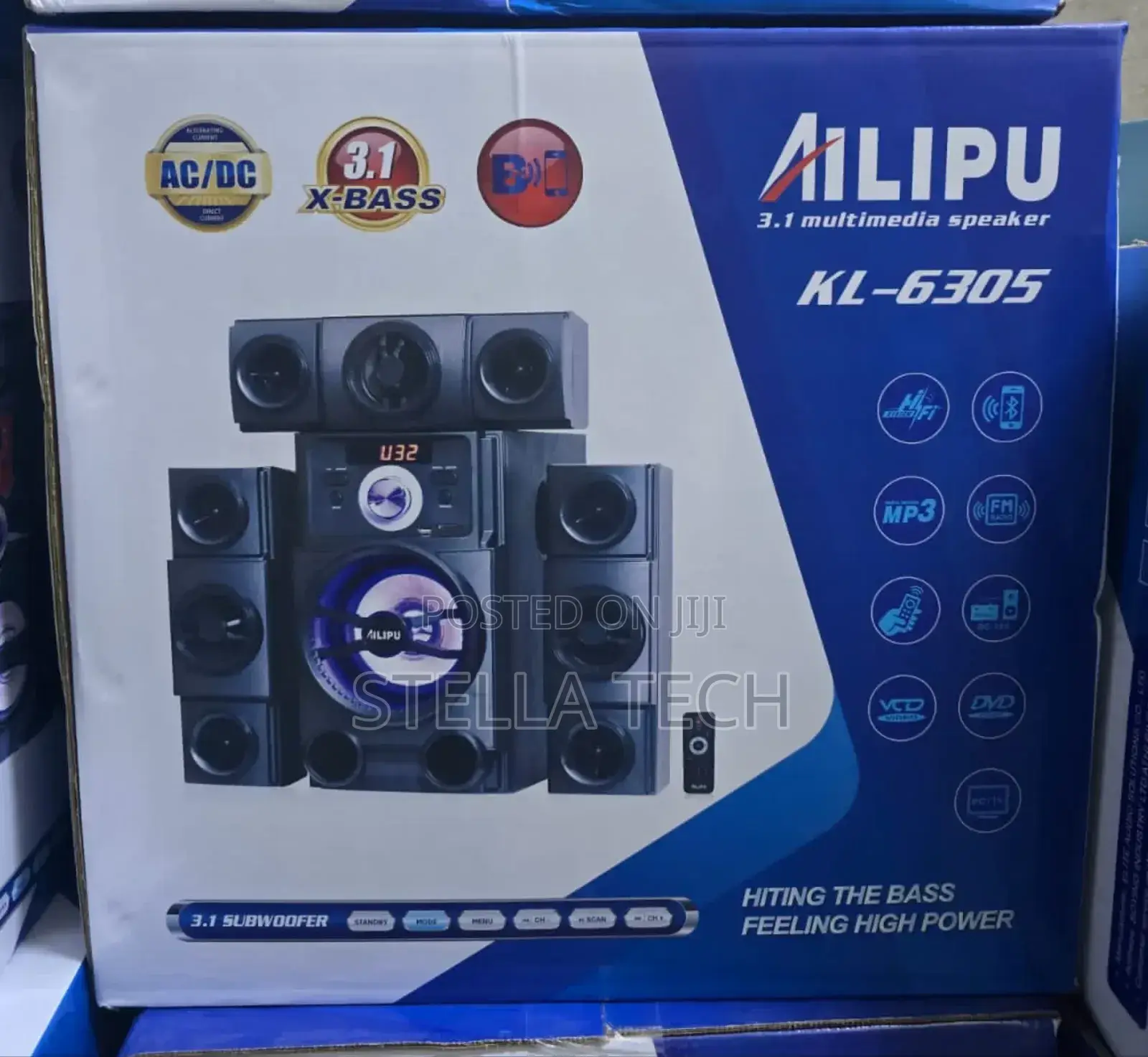 3.1ch Ailipu Homethearte Multimedia Speaker System Woofer