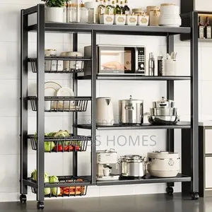 Multifunctional Strong Metallic Kitchen Rack With Movable