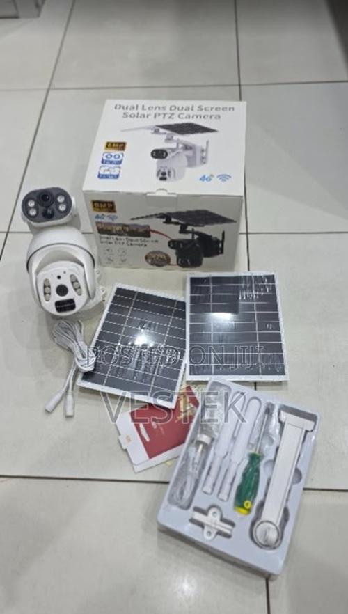 4g Dual Lens Solar PTZ Camera Ubox App Outdoor Security Camera