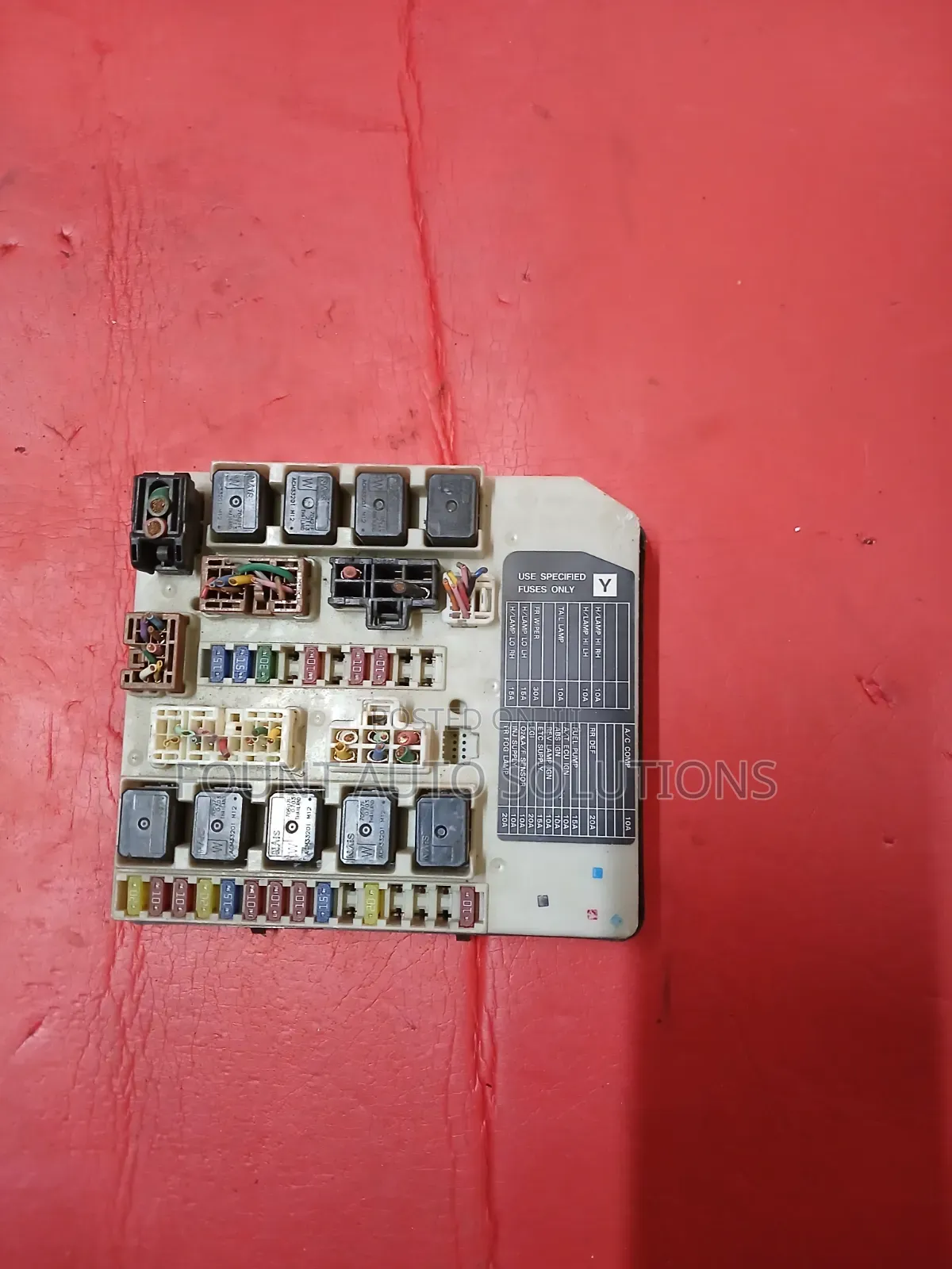 Fuse Box Nissan Tiida/Wingroad