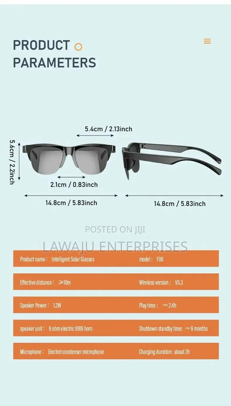 Wireless Bluetooth Glasses