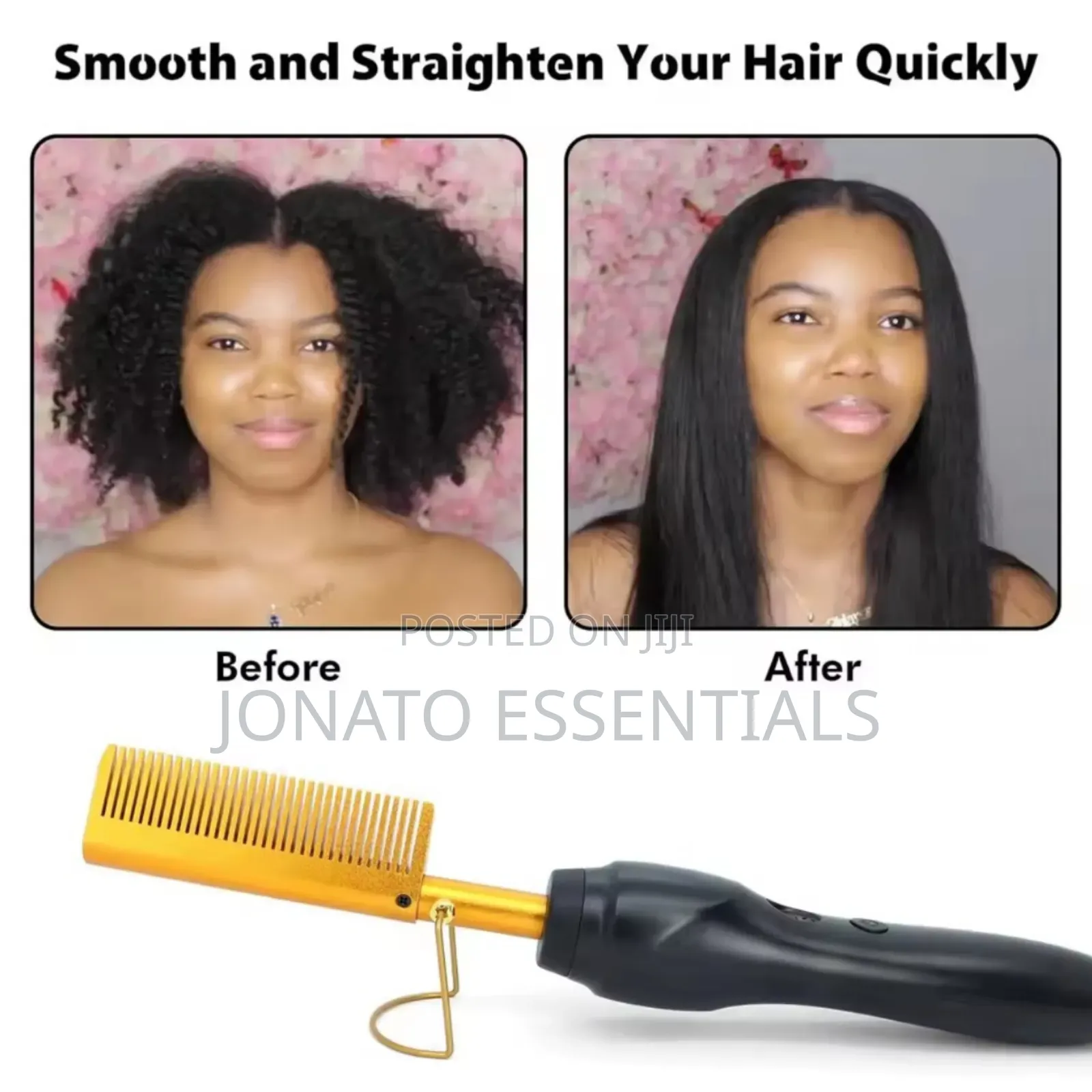 Electric Hot Hair Comb, Hair Straightener, Hot Iron