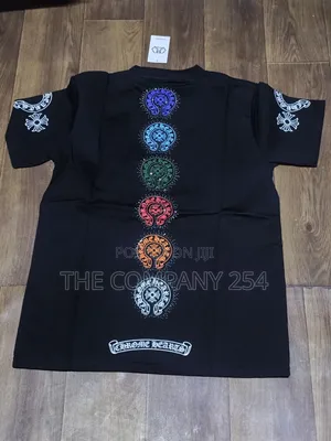 Quality Casual Designer Unisex Baggy Chrome Heart T Shirts Available