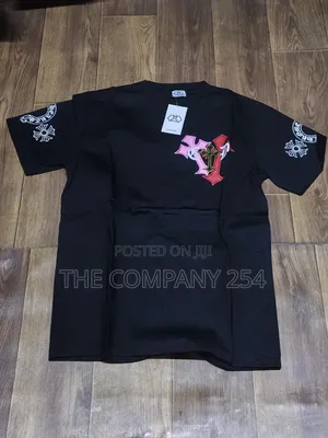 Quality Casual Designer Unisex Baggy Chrome Heart T Shirts Available